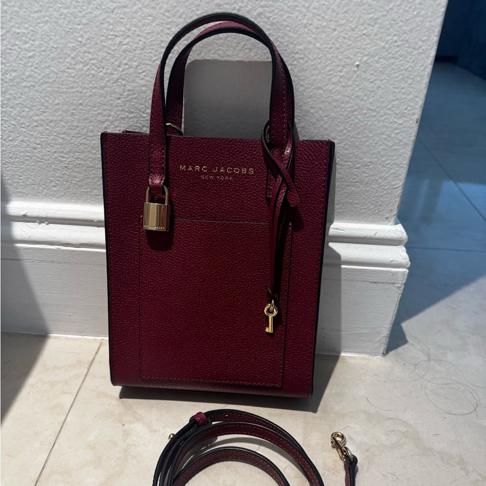 NEW Marc Jacobs Micro Mini Leather Pomegranate Crossbody Bag Purse Handbag